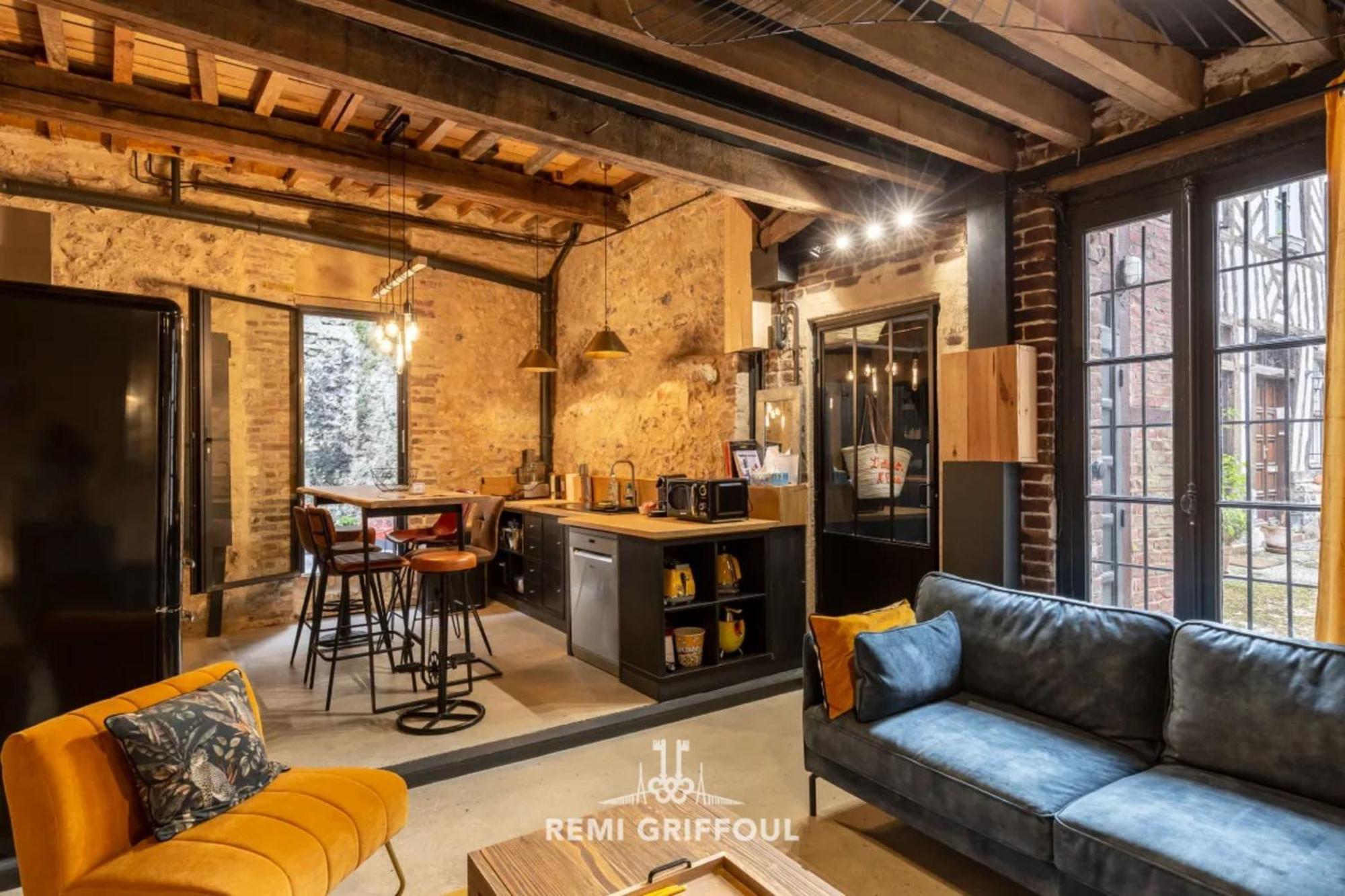 Villa L'Atelier d'Eléa - 4 - Indus-chic in the heart of Honfleur - 6 P Esterno foto